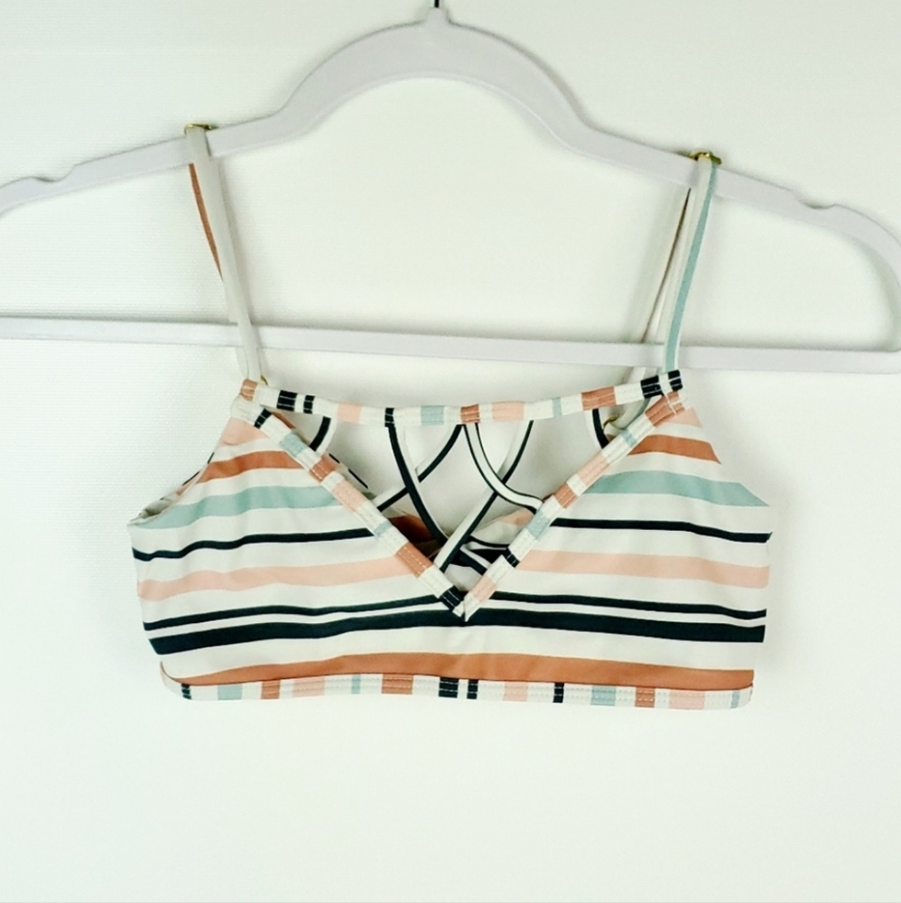 Issa de'mar Striped Strappy Bikini Top EUC!